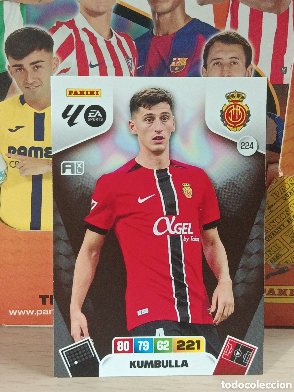 Fu&szlig;ball-Sticker: KUMBULLA MALLORCA N&ordm; 224 LIGA ADRENALYN 25 26 2025 2026 PANINI