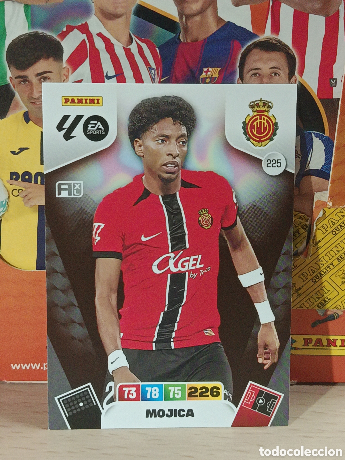 Fu&szlig;ball-Sticker: MOJICA MALLORCA N&ordm; 225 LIGA ADRENALYN 25 26 2025 2026 PANINI