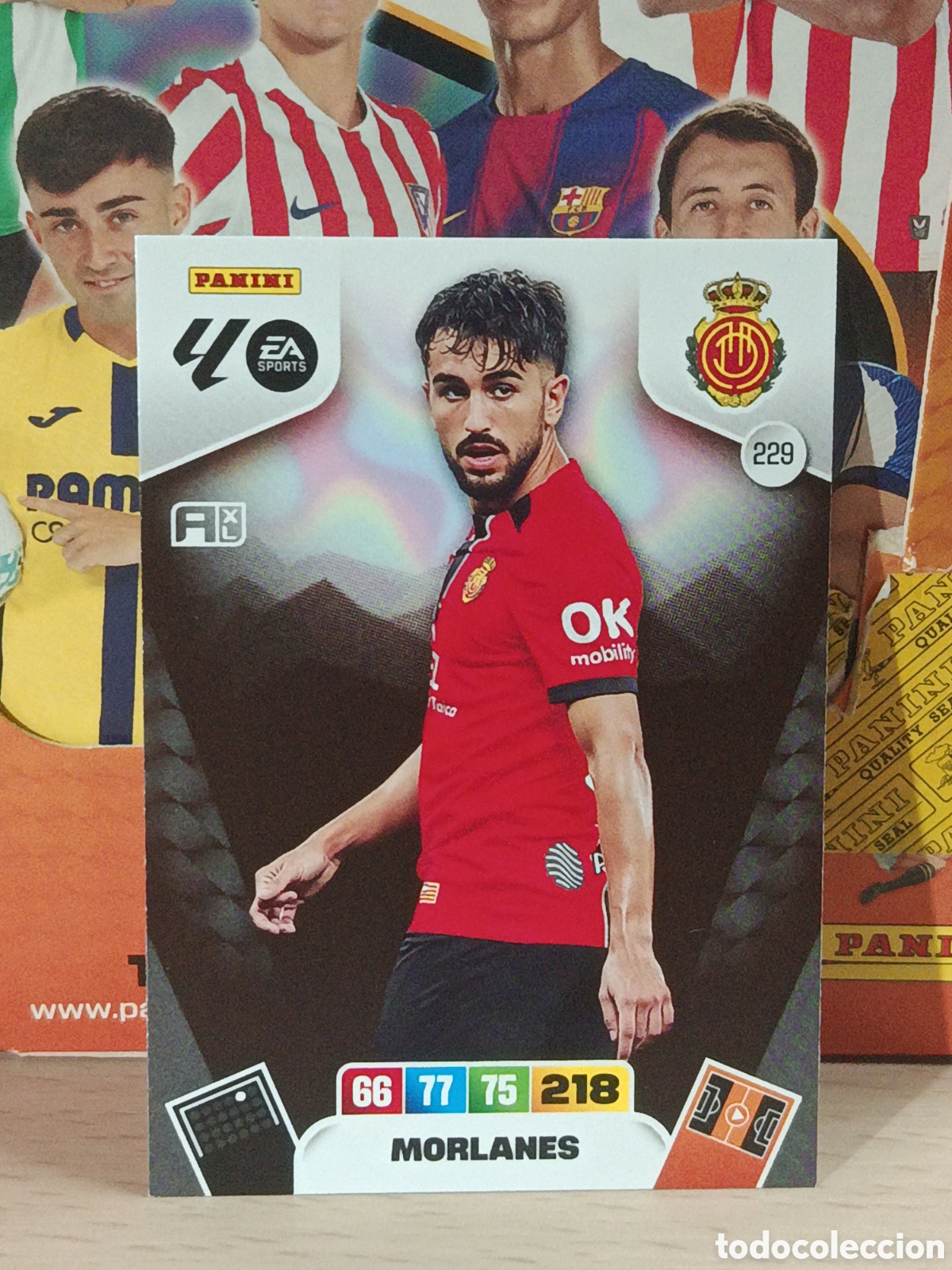 Fu&szlig;ball-Sticker: MORLANES MALLORCA N&ordm; 229 LIGA ADRENALYN 25 26 2025 2026 PANINI