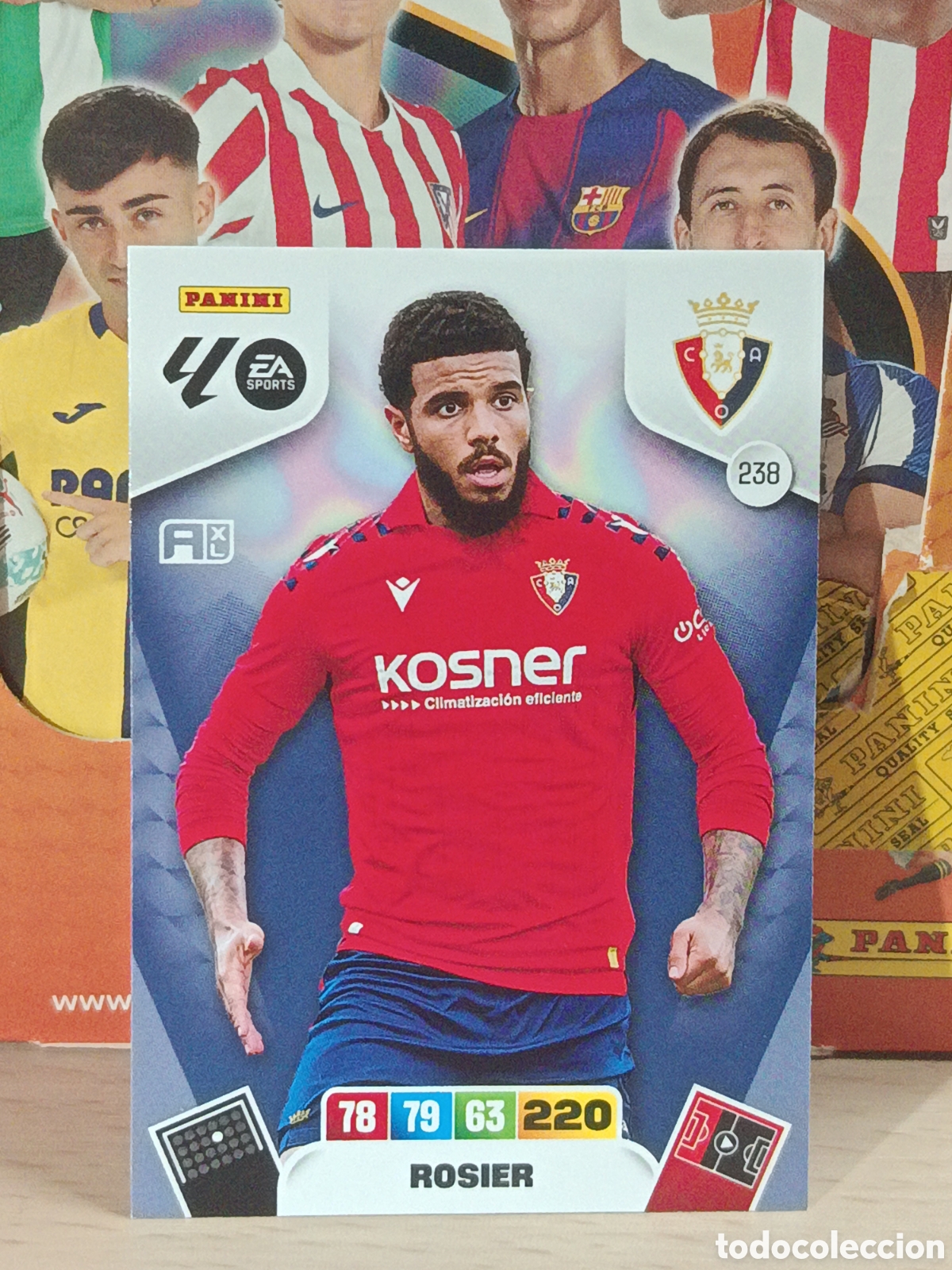 Fu&szlig;ball-Sticker: ROSIER OSASUNA N&ordm; 238 LIGA ADRENALYN 25 26 2025 2026 PANINI