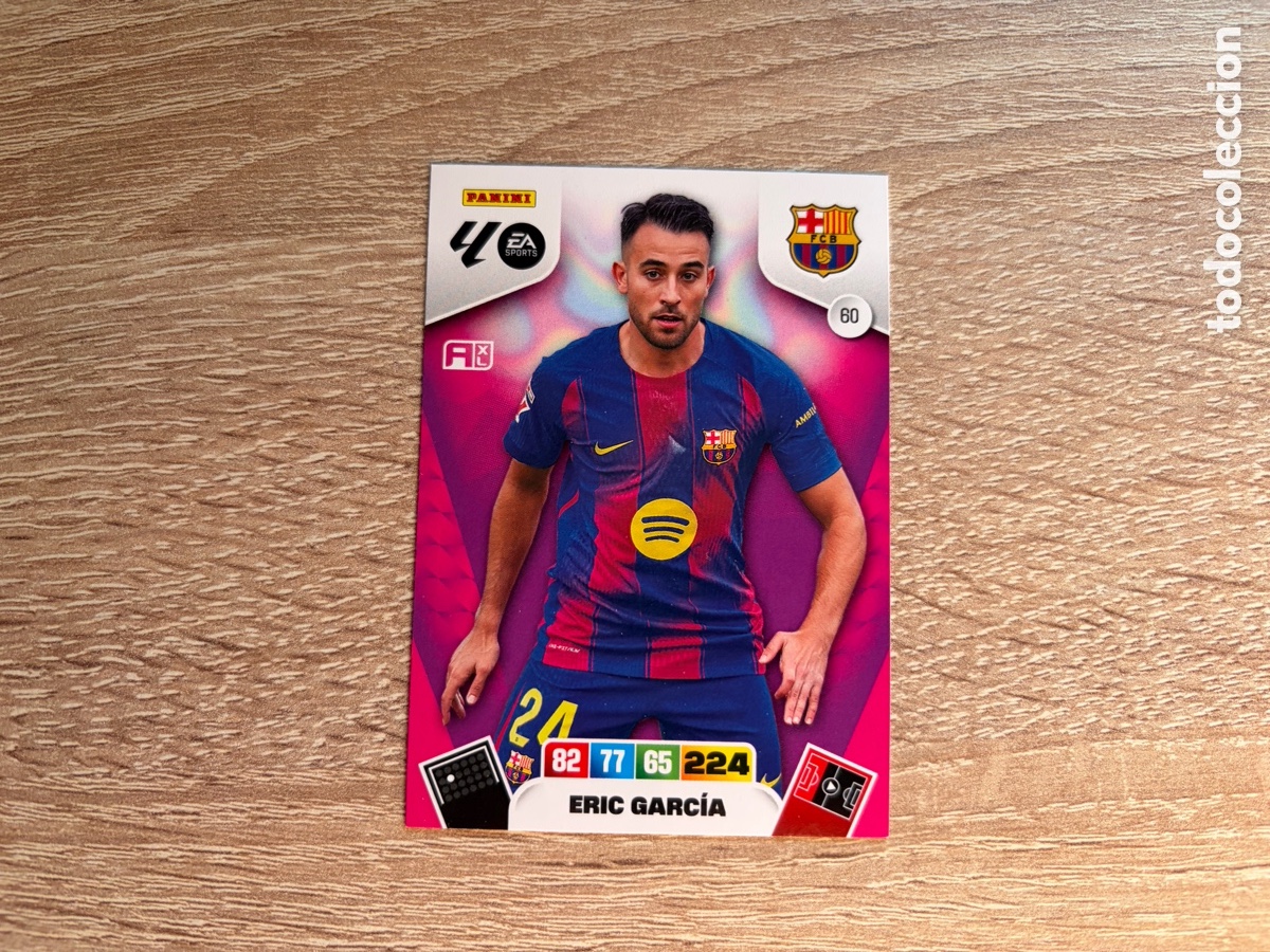 Cromos de f&uacute;tbol: 60 ERIC GARC&Iacute;A PANINI ADRENALYN XL LALIGA EA SPORTS 2025 2026 25 26 FC BARCELONA