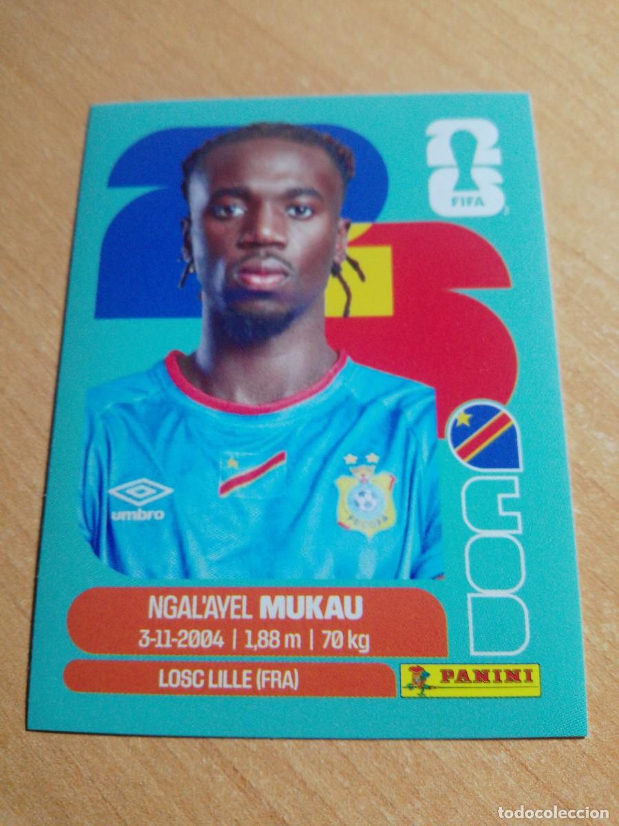 Cromos de f&uacute;tbol: MUKAU CONGO COD 9 MUNDIAL FIFA WORLD CUP 2026 26 PANINI STICKERS NUEVO