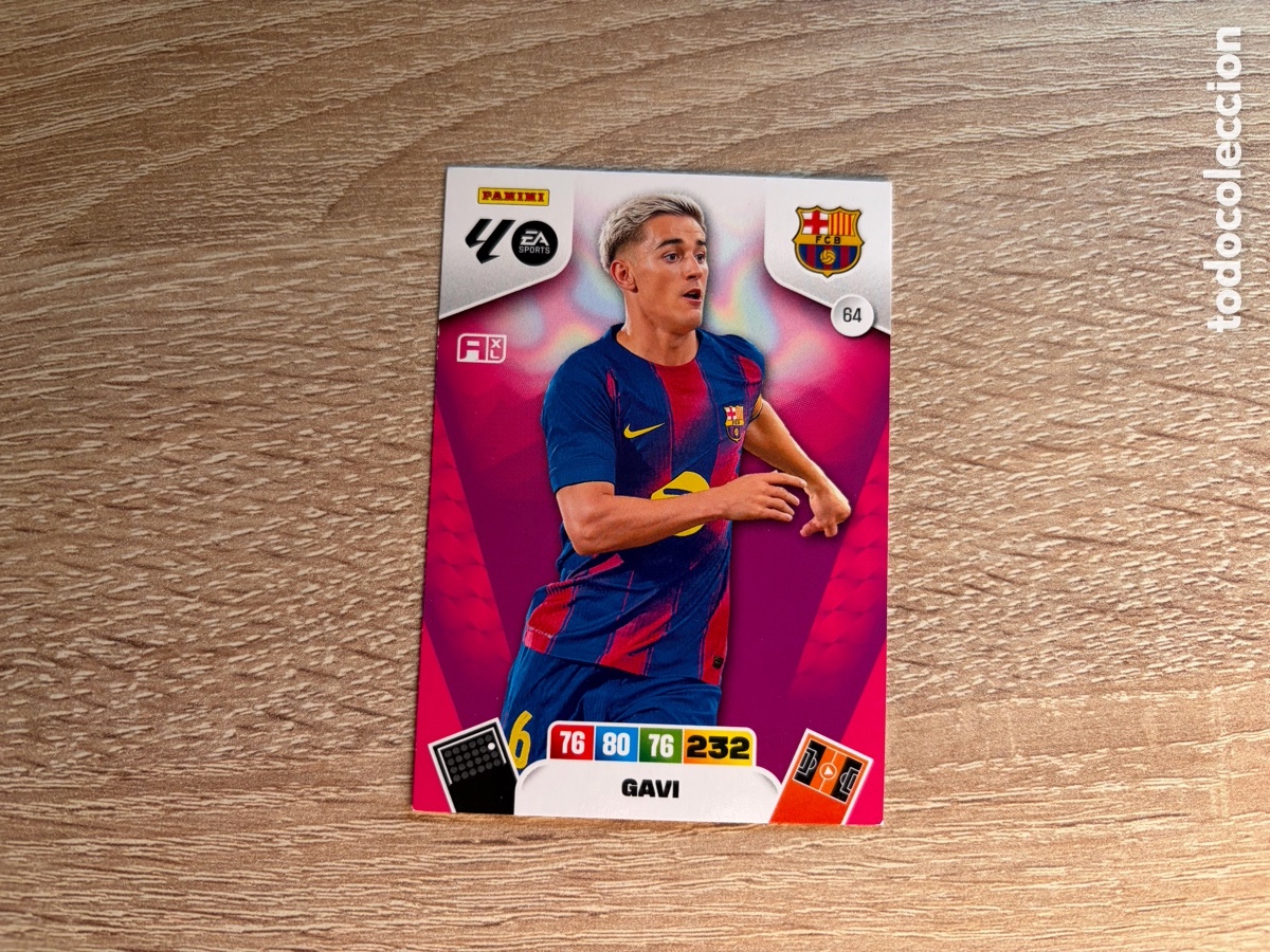 Cromos de f&uacute;tbol: 64 GAVI PANINI ADRENALYN XL LALIGA EA SPORTS 2025 2026 25 26 FC BARCELONA