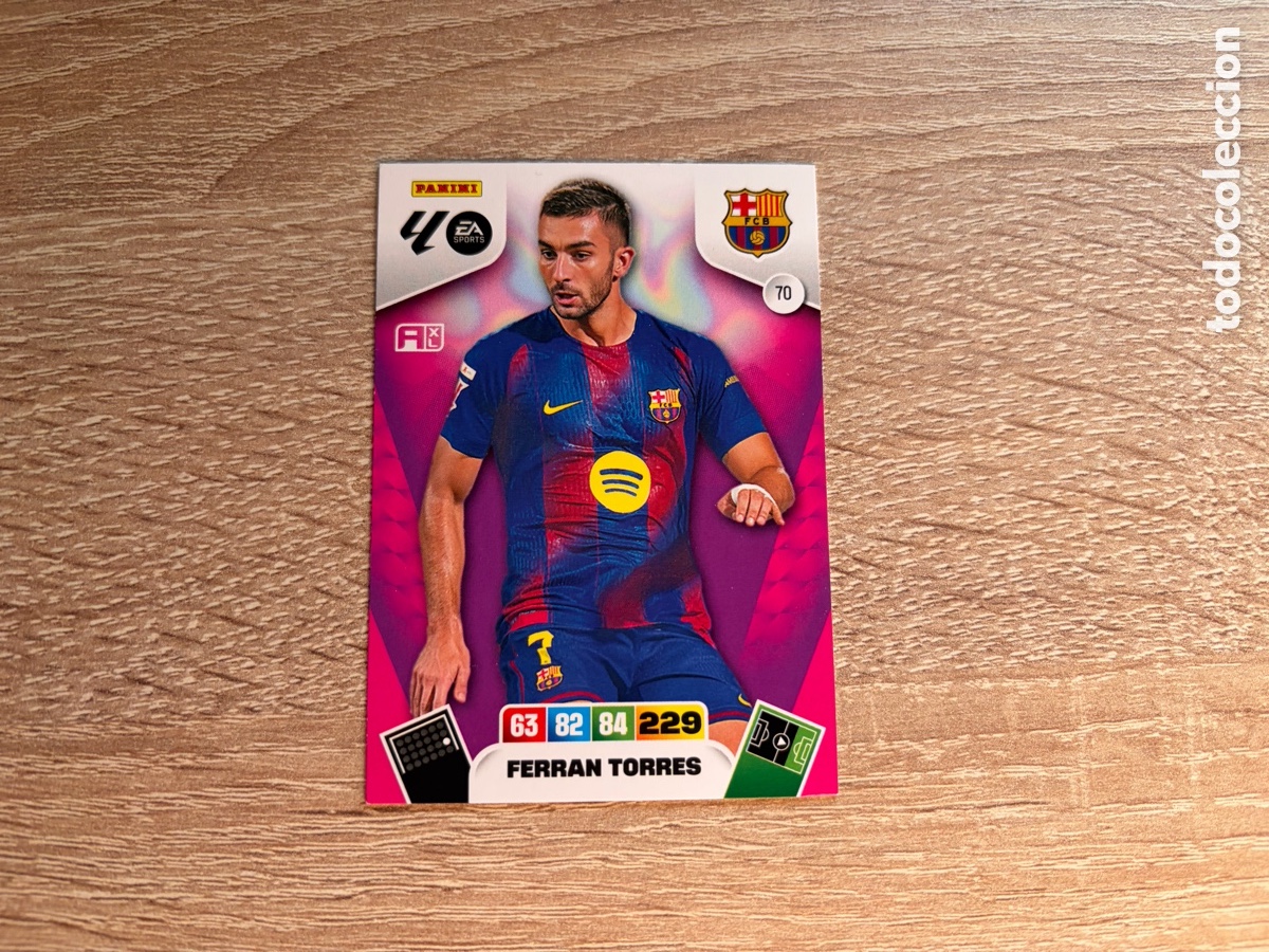 Cromos de f&uacute;tbol: 70 FERRAN TORRES PANINI ADRENALYN XL LALIGA EA SPORTS 2025 2026 25 26 FC BARCELONA
