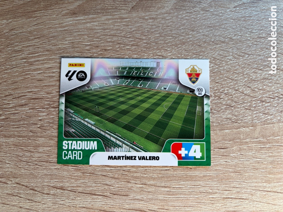 Cromos de f&uacute;tbol: 109 BIS MART&Iacute;NEZ VALERO STADIUM CARD PANINI ADRENALYN XL LALIGA EA SPORTS 2025 2026 25 26 ELCHE CF