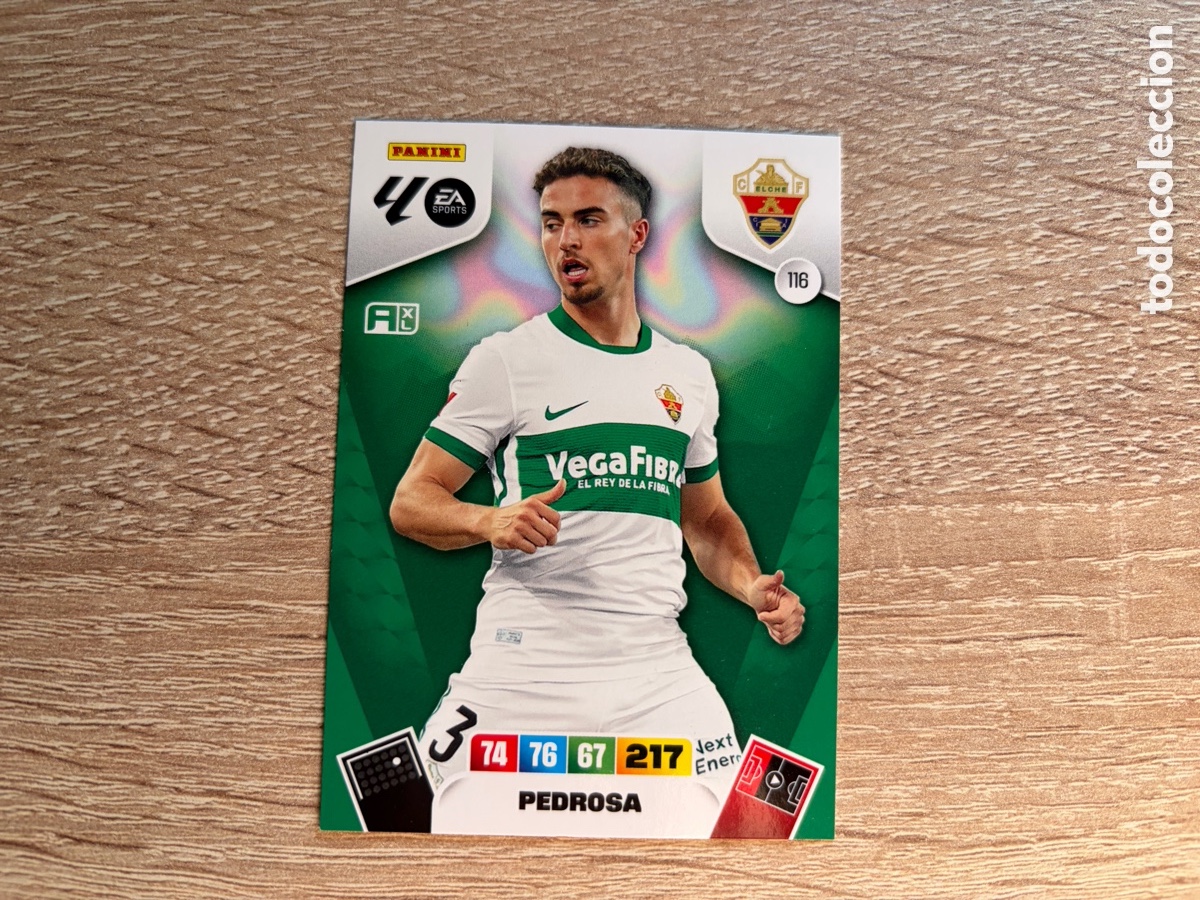 Cromos de f&uacute;tbol: 116 PEDROSA PANINI ADRENALYN XL LALIGA EA SPORTS 2025 2026 25 26 ELCHE CF