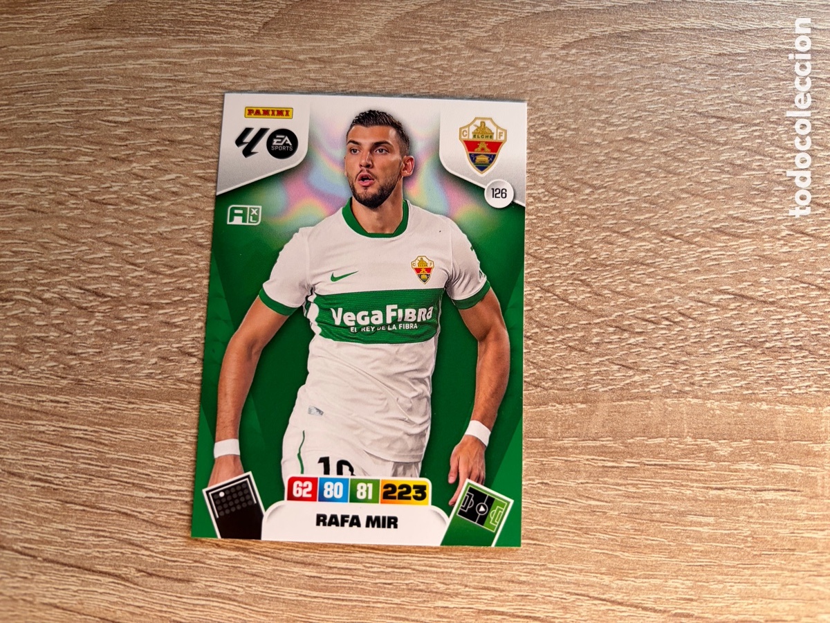 Cromos de f&uacute;tbol: 126 RAFA MIR PANINI ADRENALYN XL LALIGA EA SPORTS 2025 2026 25 26 ELCHE CF