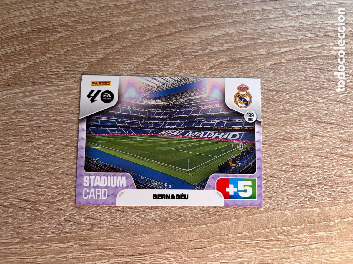 Cromos de f&uacute;tbol: 199 BIS BERNAB&Eacute;U STADIUM CARD PANINI ADRENALYN XL LALIGA EA SPORTS 2025 2026 25 26 REAL MADRID CF
