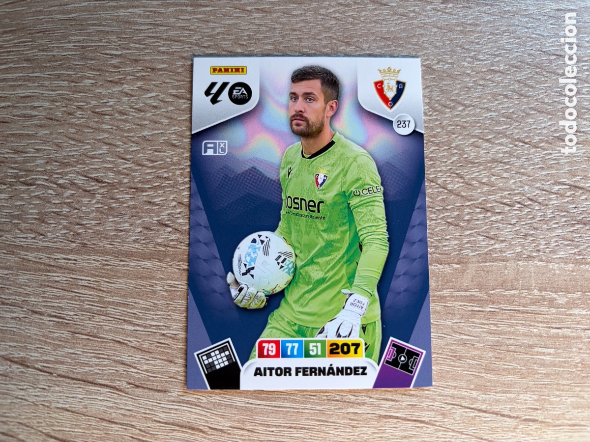 Cromos de f&uacute;tbol: 237 AITOR FERN&Aacute;NDEZ PANINI ADRENALYN XL LALIGA EA SPORTS 2025 2026 25 26 CA OSASUNA