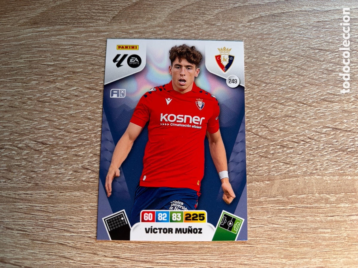 Cromos de f&uacute;tbol: 249 V&Iacute;CTOR MU&Ntilde;OZ PANINI ADRENALYN XL LALIGA EA SPORTS 2025 2026 25 26 CA OSASUNA