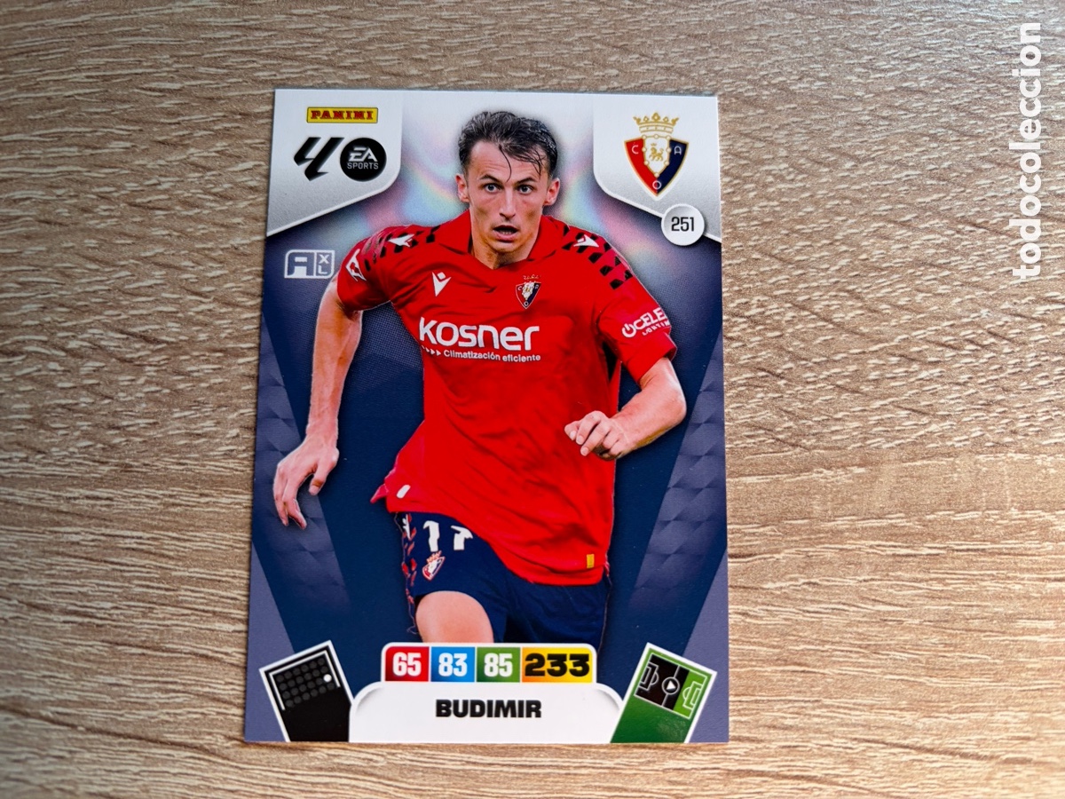 Figurine di Calcio: 251 BUDIMIR PANINI ADRENALYN XL LALIGA EA SPORTS 2025 2026 25 26 CA OSASUNA