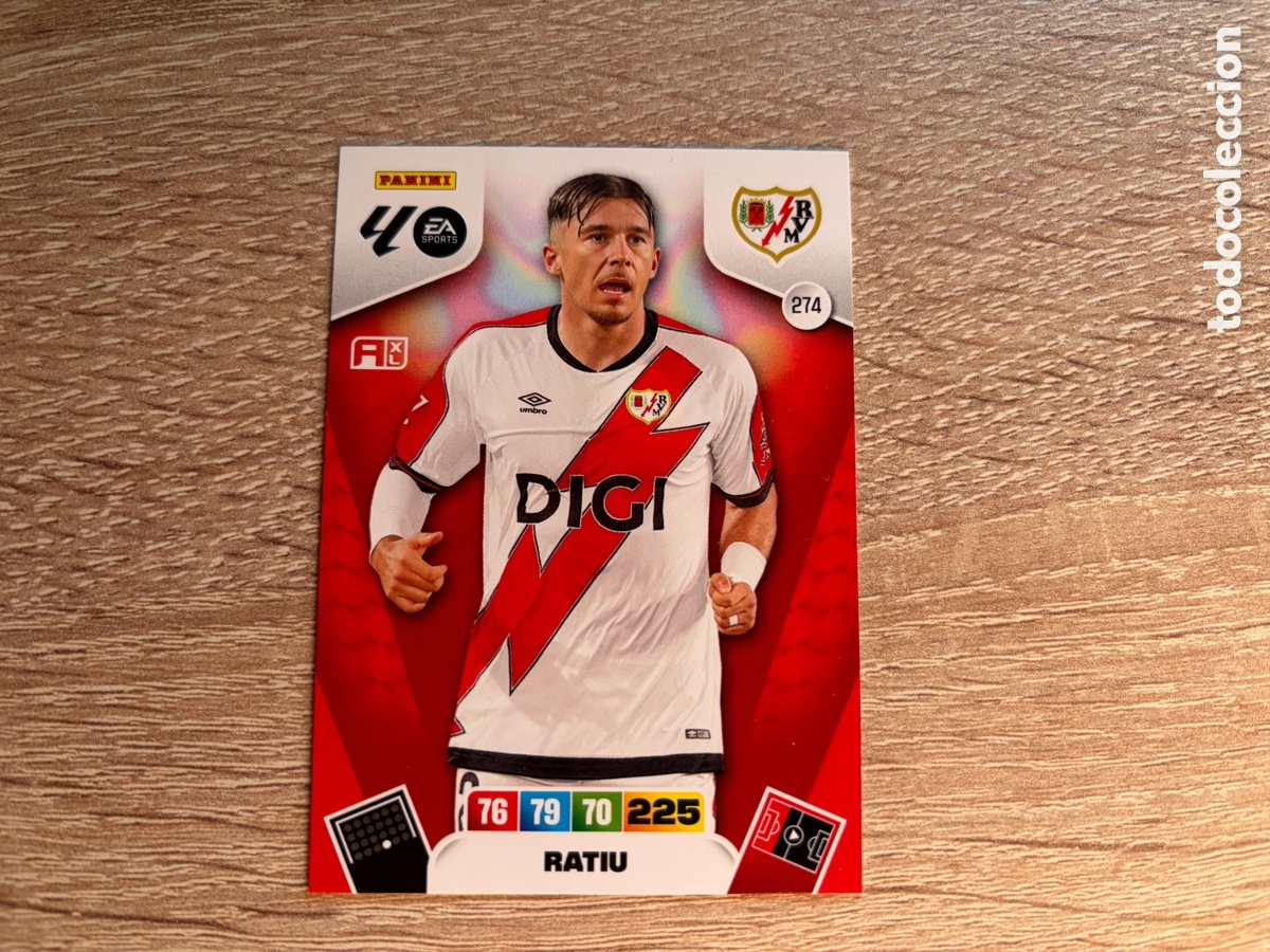 Figurine di Calcio: 274 RATIU PANINI ADRENALYN XL LALIGA EA SPORTS 2025 2026 25 26 RAYO VALLECANO