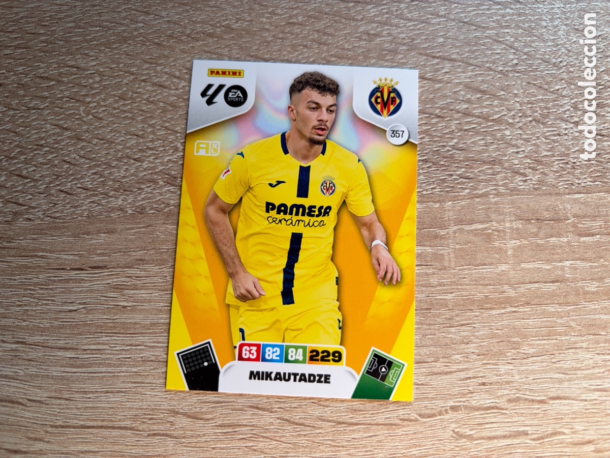 Cromos de f&uacute;tbol: 357 MIKAUTADZE PANINI ADRENALYN XL LALIGA EA SPORTS 2025 2026 25 26 VILLARREAL CF
