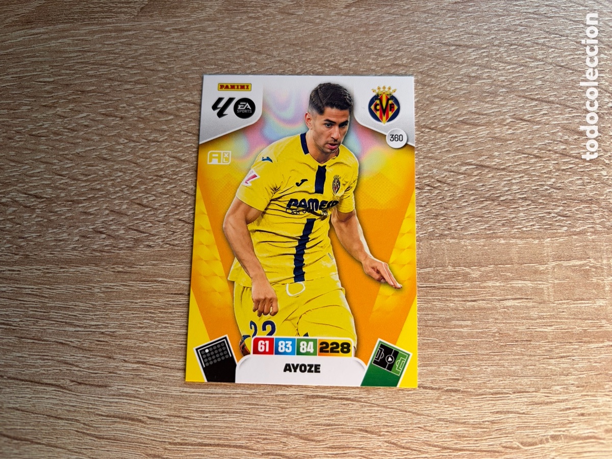 Fu&szlig;ball-Sticker: 360 AYOZE PANINI ADRENALYN XL LALIGA EA SPORTS 2025 2026 25 26 VILLARREAL CF