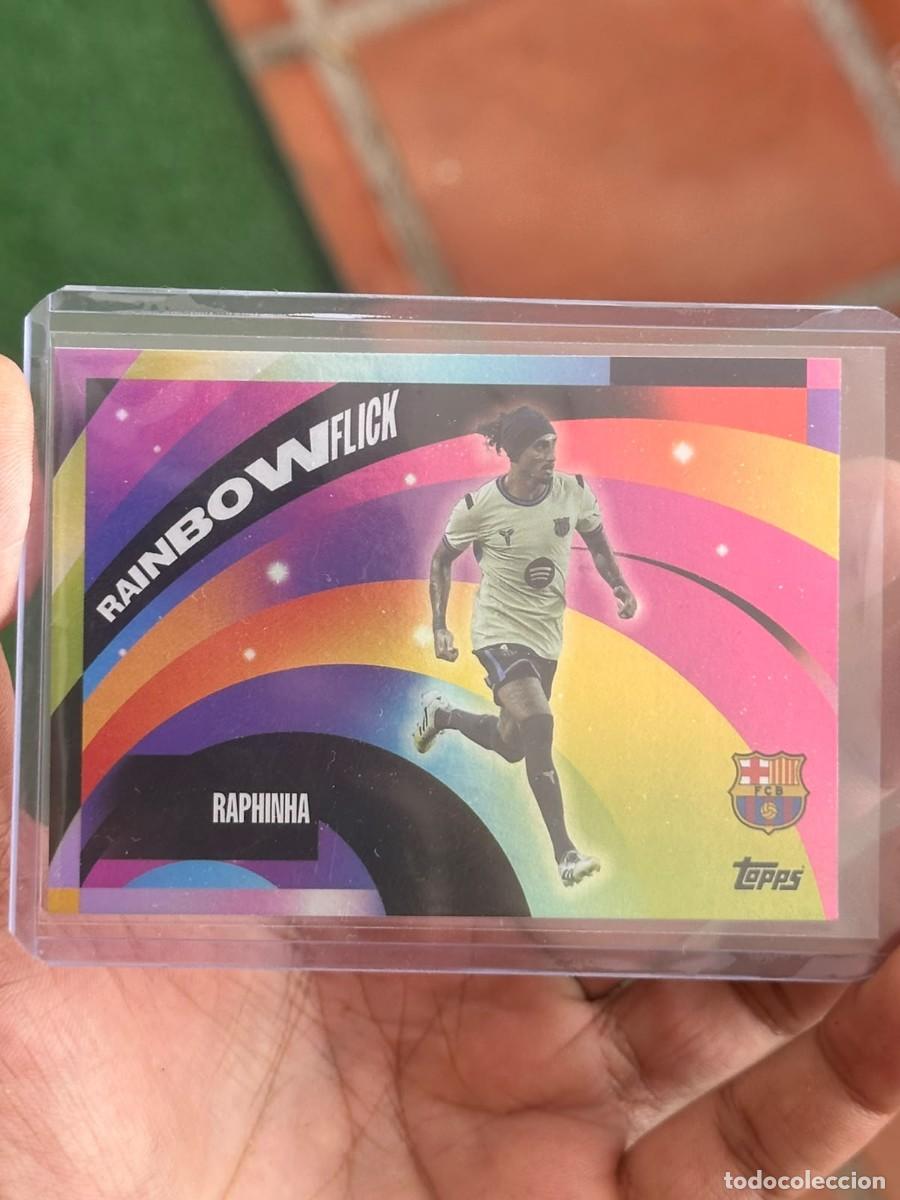 Cromos de f&uacute;tbol: Topps Fc Barcelona Team Set Casehit Rainbow Flick - Raphinha