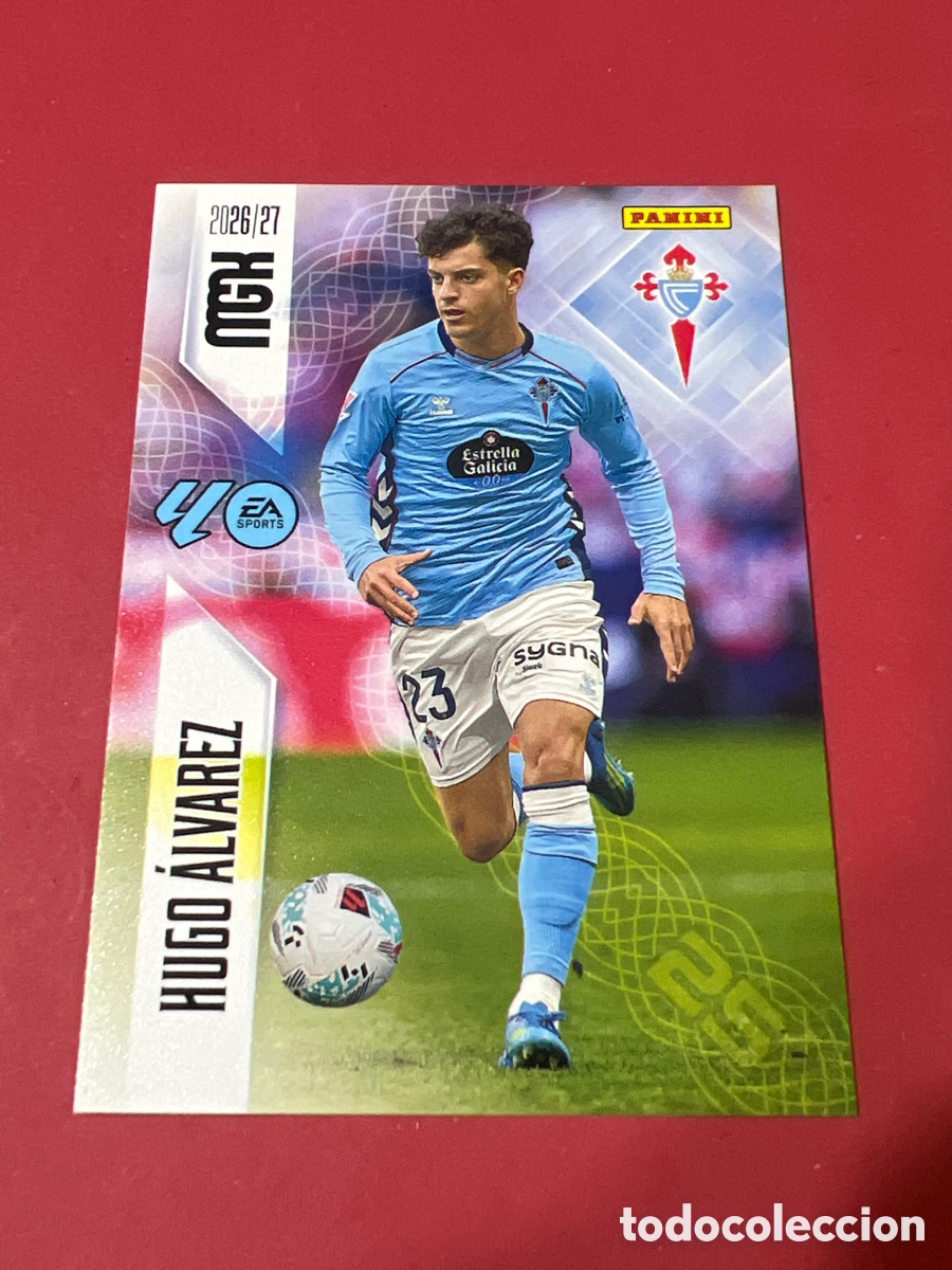 Cromos de f&uacute;tbol: C9722. 120 HUGO &Aacute;LVAREZ MEGACRACKS MGK 2026 2027 26 27 CELTA DE VIGO