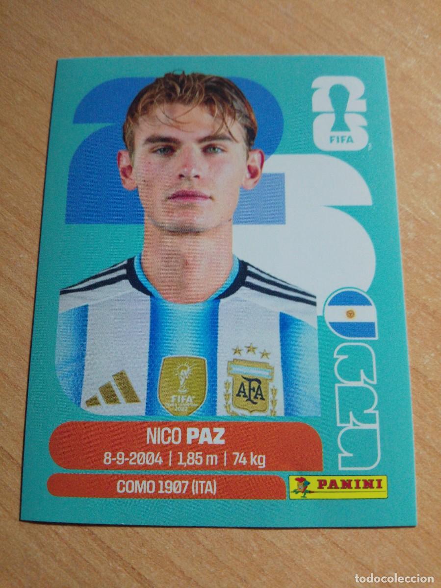 Cromos de Futebol: NICO PAZ ARGENTINA ARG 14 MUNDIAL FIFA WORLD CUP 2026 PANINI