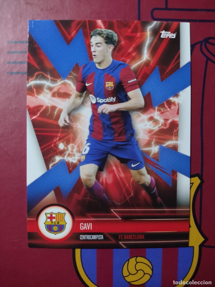 Cromos de f&uacute;tbol: BARE-2 GAVI BARCELONA ELECTRIC TEAM SET 2023 2024 TOPPS 23 24
