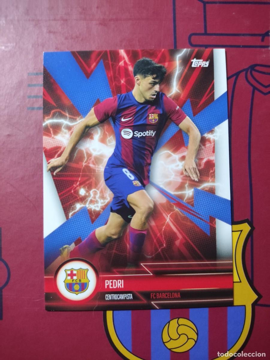 Cartes &agrave; collectionner de Football: BARE-3 PEDRI BARCELONA ELECTRIC TEAM SET 2023 2024 TOPPS 23 24