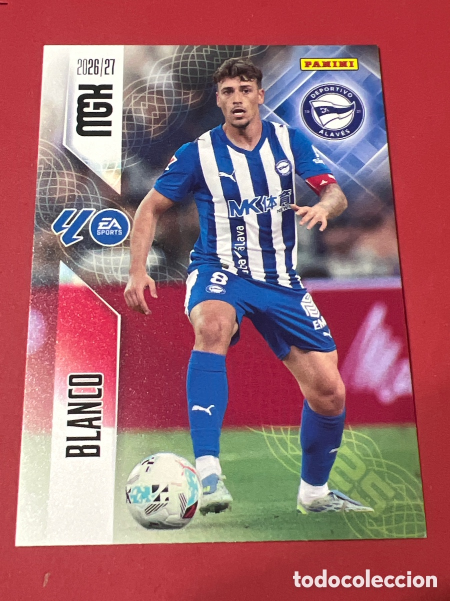 Cartes &agrave; collectionner de Football: C9734. MGK 2026/27 MEGACRACKS PANINI. #28 BLANCO. DEPORTIVO ALAVES.