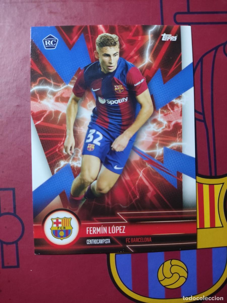 Cartes &agrave; collectionner de Football: BARE-5 FERMIN ROOKIE CARD BARCELONA ELECTRIC TEAM SET 2023 2024 TOPPS 23 24