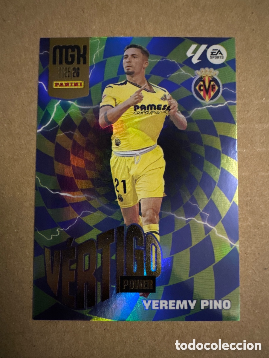 Cromos de f&uacute;tbol: # P387 Yeremi Pino Villarreal V&eacute;rtigo Power Megacracks 25 26 2025 2026 MGK