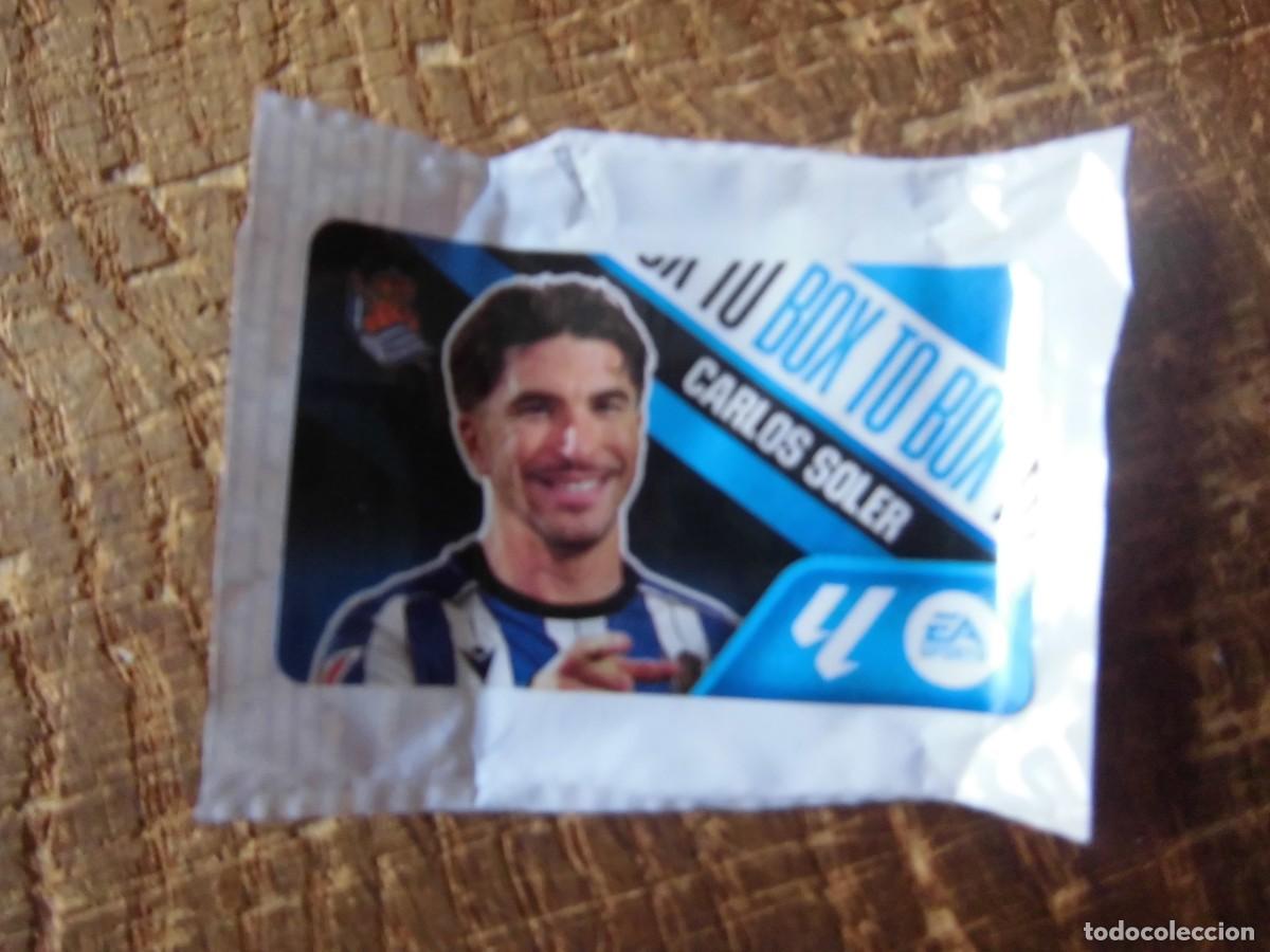 Cromos de f&uacute;tbol: CARLOS SOLER REAL SOCIEDAD BOX TO BOX LOS CHICLES DE LA LIGA 2026-27