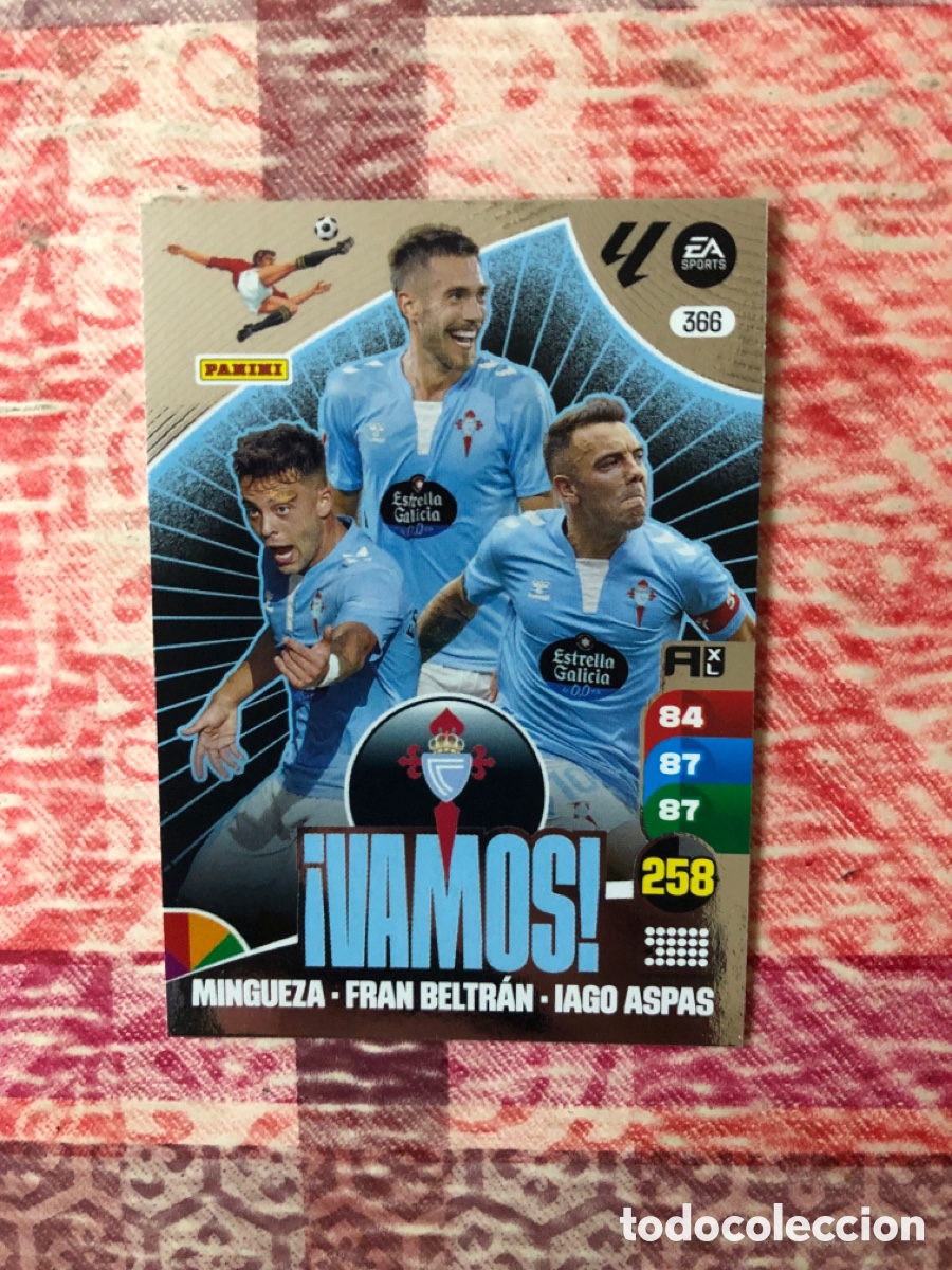 Cromos de f&uacute;tbol: Vamos numero 366 del Celta cromo adrenalyn XL 24-25 2024-2025