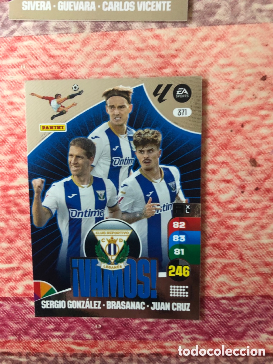 Cromos de f&uacute;tbol: # 371 Sergio Gonz&aacute;lez Brasanac Juan Cruz Legan&eacute;s Vamos Adrenalyn XL 24 25 2024 2025