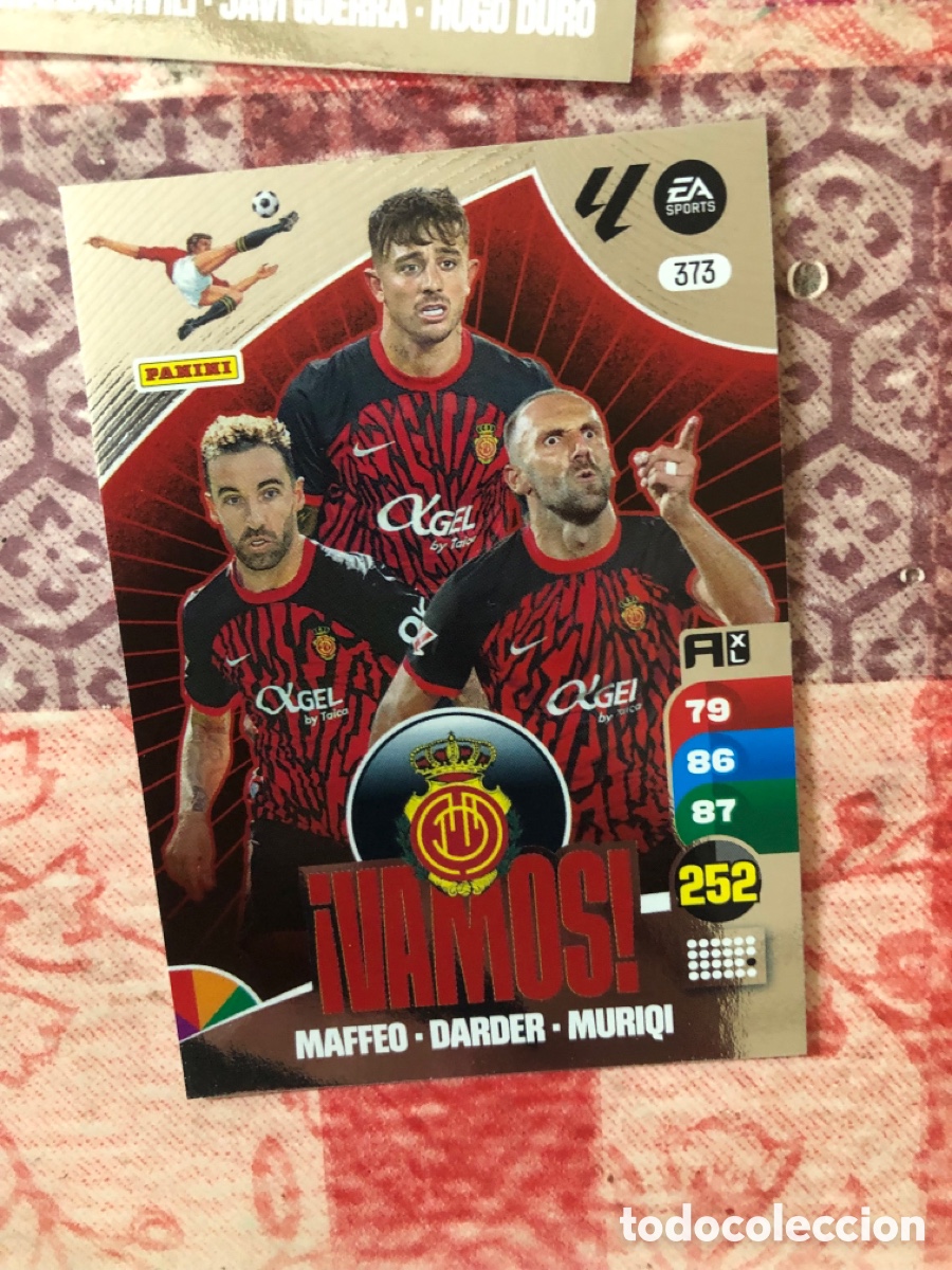 Cromos de f&uacute;tbol: VAMOS MALLORCA MAFFEO DARDER MURIQI 373 ADRENALYN XL 2024 2025 24 25
