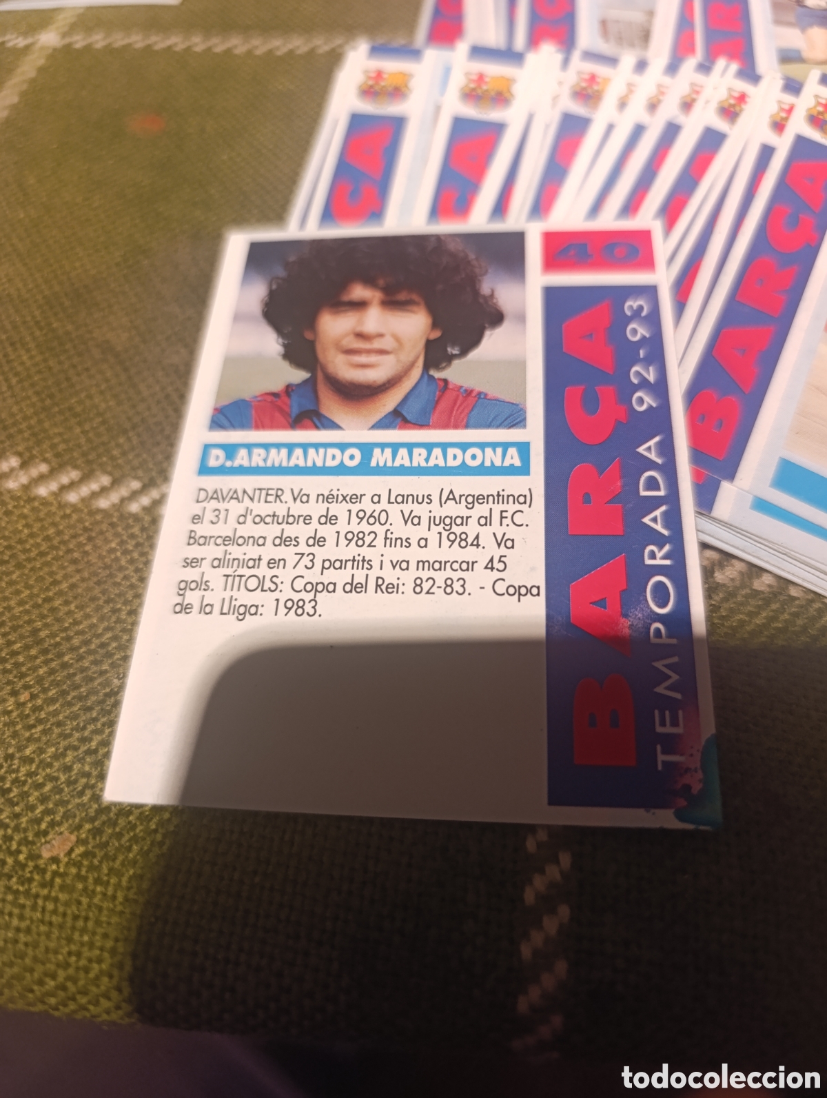 Cromos de f&uacute;tbol: Lote 80 Cards Barca 92-93 - Foto 3