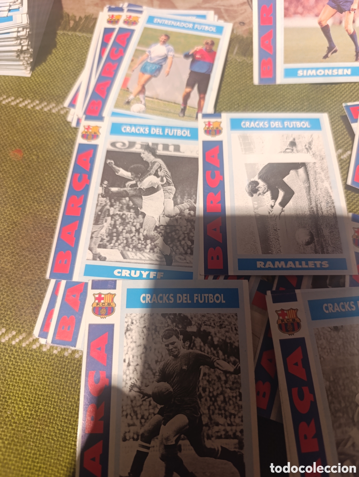 Cromos de f&uacute;tbol: Lote 80 Cards Barca 92-93 - Foto 4