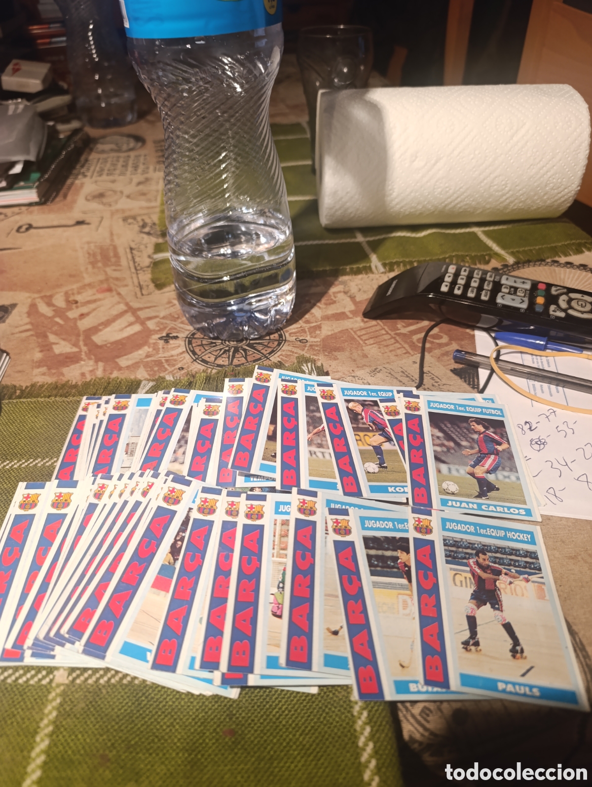 Cromos de f&uacute;tbol: Lote 80 Cards Barca 92-93