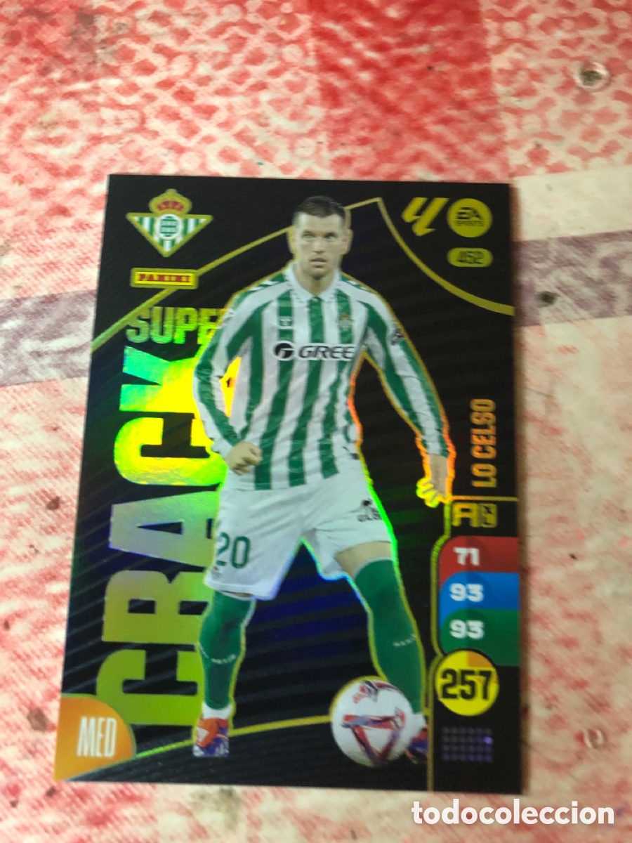 Cromos de f&uacute;tbol: LO CELSO SUPERCRACK NUMERO 452 ADRENALYN 2024 2025