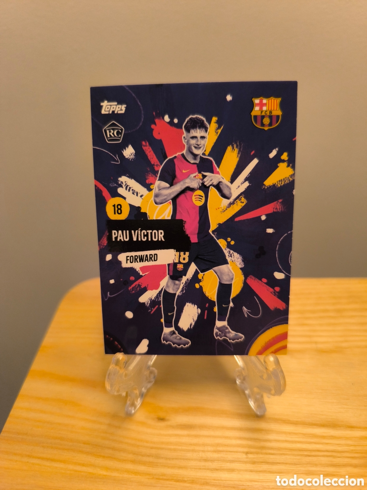 Cromos de f&uacute;tbol: Pau V&iacute;ctor rookie card Topps Barcelona