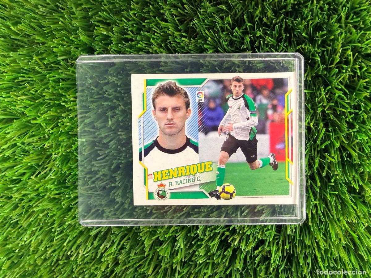 Cromos de f&uacute;tbol: N&ordm; 4A Henrique R Racing Club Liga Este 10 11