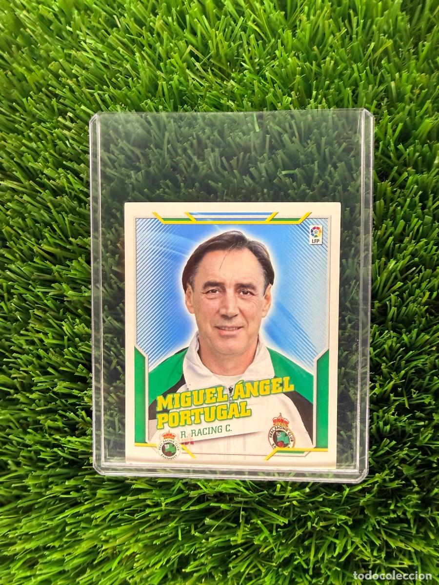 Cromos de f&uacute;tbol: Miguel &Aacute;ngel Portugal Entrenador R Racing Club Liga Este 10 11