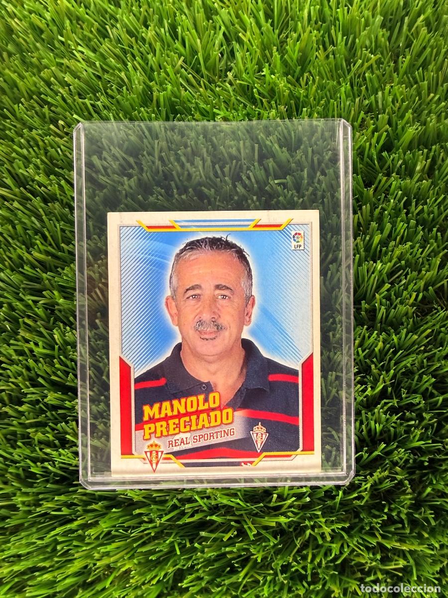 Cromos de f&uacute;tbol: Manolo Preciado Entrenador Real Sporting Liga Este 10 11