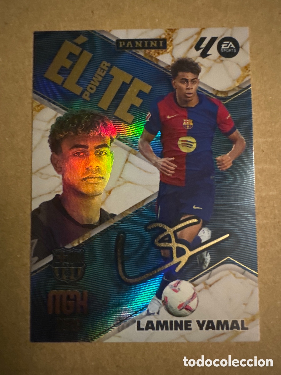 Cromos de f&uacute;tbol: # P9 9 Lamine Yamal FC Barcelona ELITE Power Megacracks 25 26 2025 2026 MGK