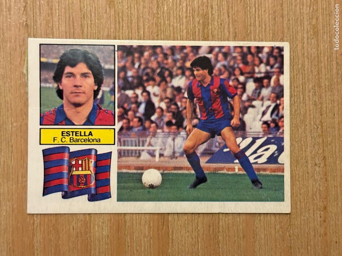 Figurine di Calcio: 5. CROMO LIGA ESTE DESPEGADO 82-83 1982-83 ESTELLA BARCELONA SIN FCB