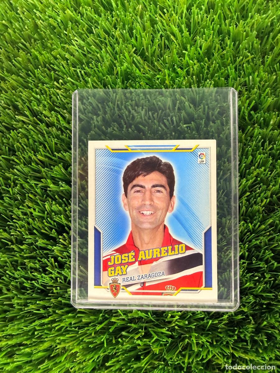 Cromos de f&uacute;tbol: Jos&eacute; Aurelio Gay Entrenador Real Zaragoza Liga Este 10 11