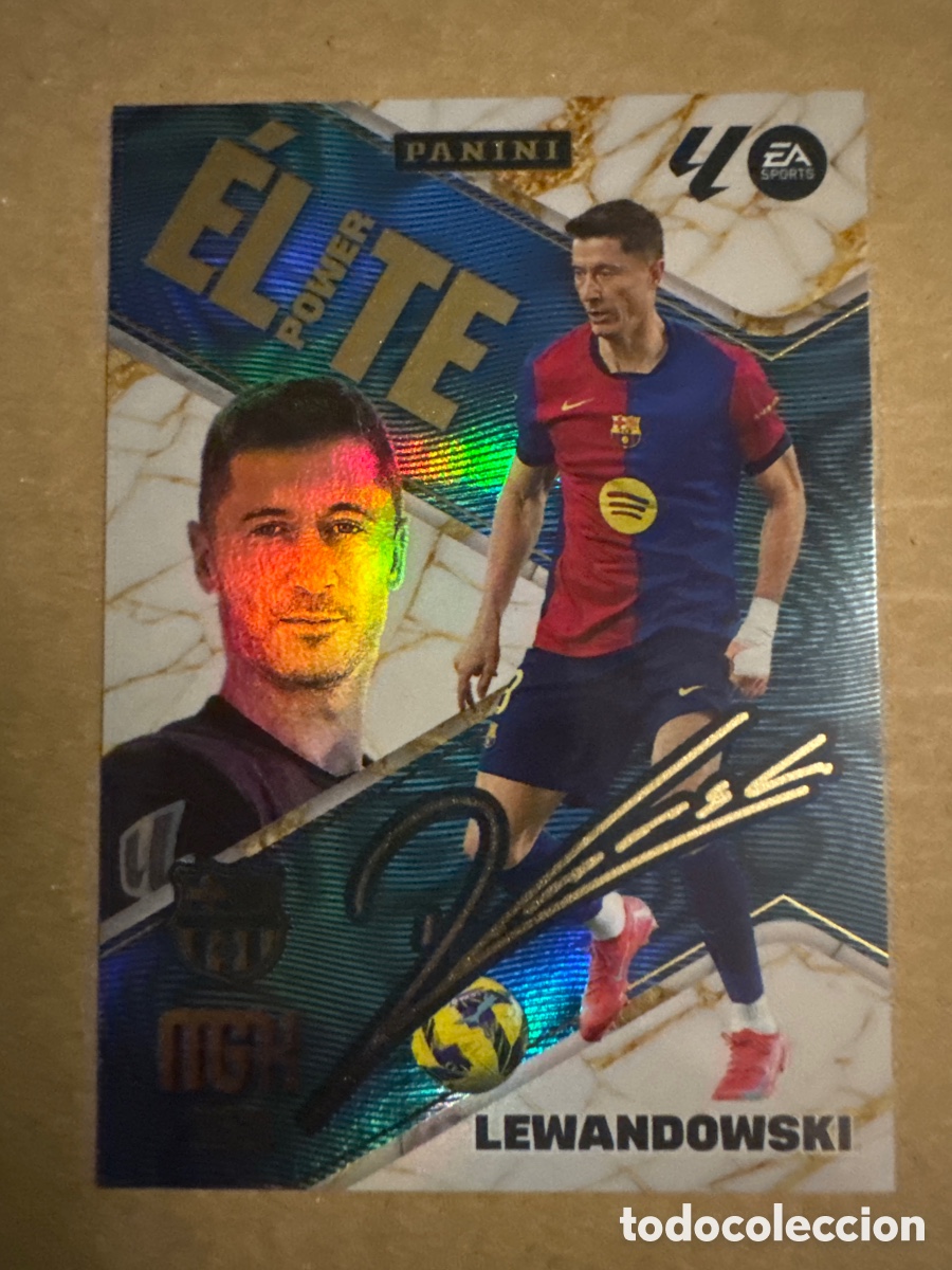 Cromos de f&uacute;tbol: # P10 10 Lewandowski FC Barcelona ELITE Power Megacracks 25 26 2025 2026 MGK