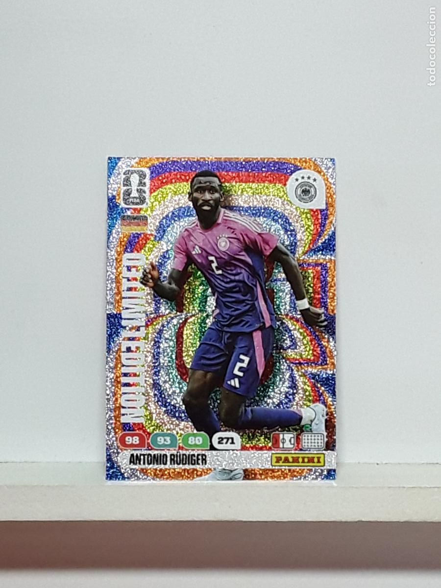 Cromos de f&uacute;tbol: ADRENALYN MUNDIAL 2026 WORLD CUP 26 ALBUM PANINI N LIMITADA ALEMANIA ANTONIO RUDIGER