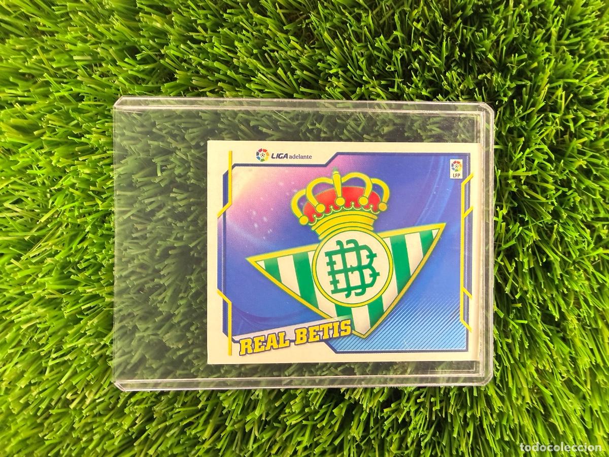 Cromos de f&uacute;tbol: Escudo Real Betis Escudos Liga Adelante Liga Este 10 11