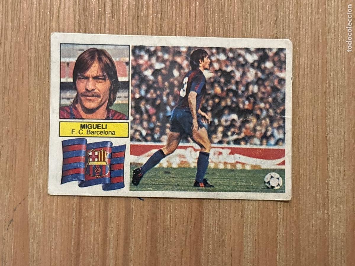 Cromos de f&uacute;tbol: 5. CROMO LIGA ESTE DESPEGADO 82-83 1982-83 MIGUELI BARCELONA SIN FCB