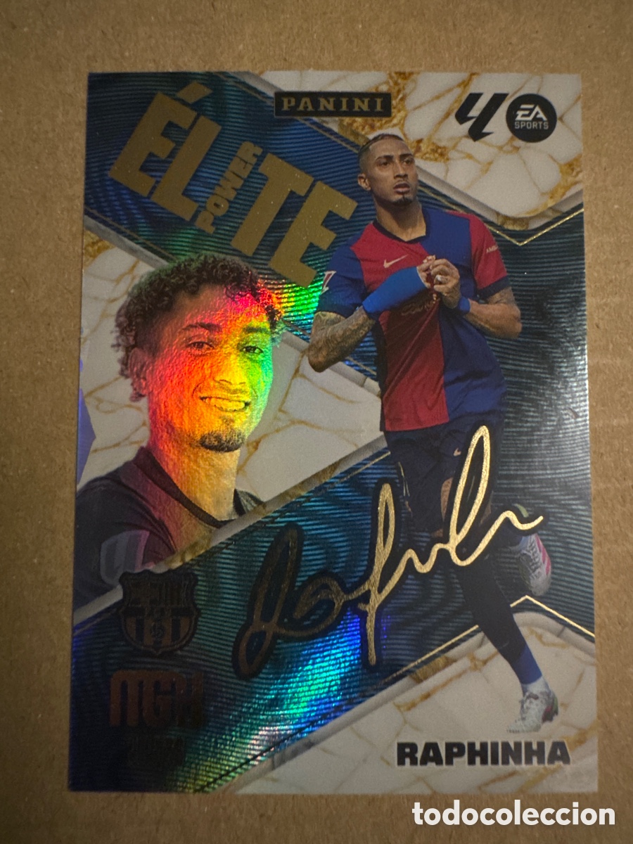 Cromos de f&uacute;tbol: VER FOTOS # P16 16 Raphinha FC Barcelona ELITE Power Megacracks 25 26 2025 2026 MGK