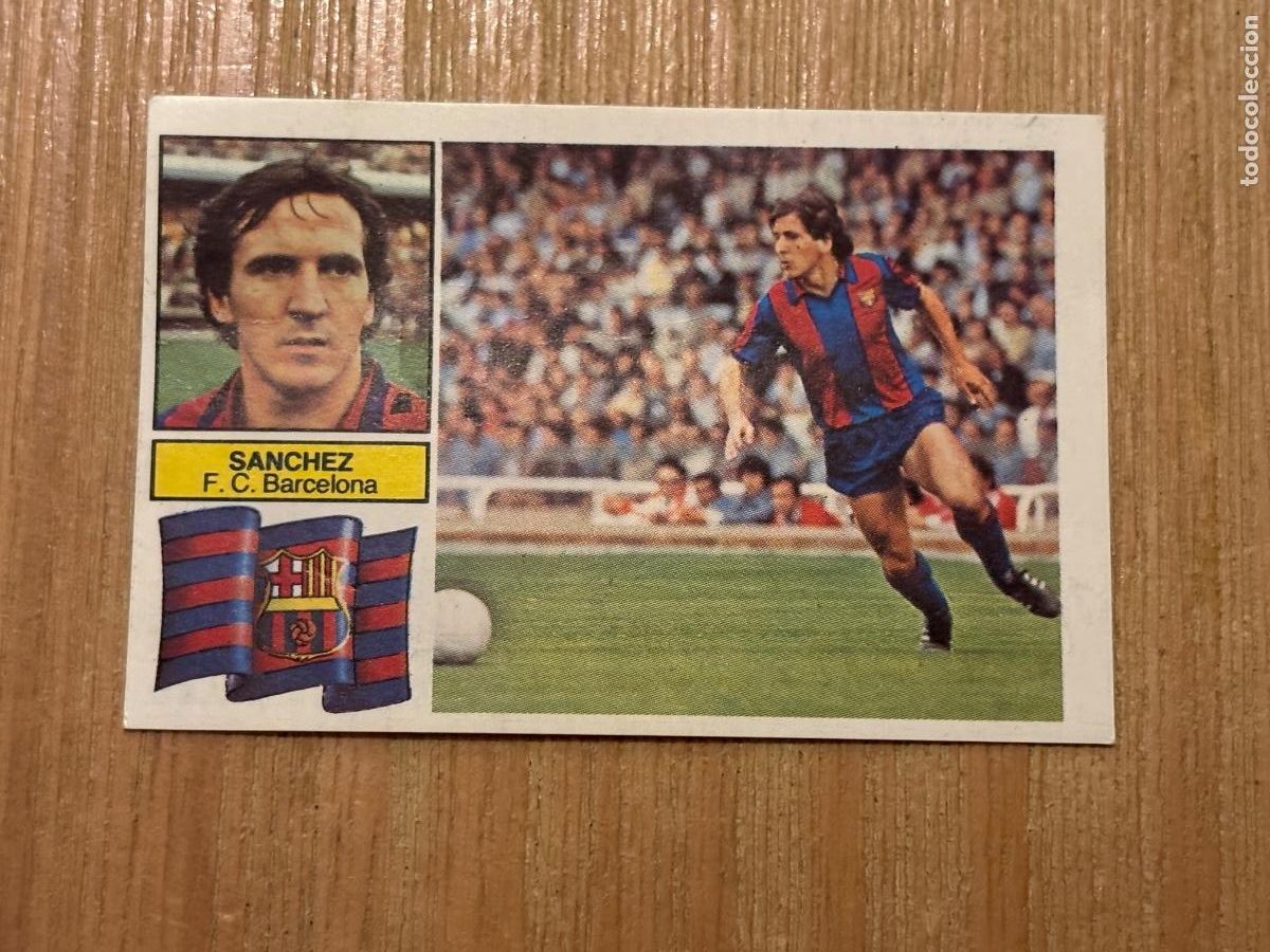 Cromos de f&uacute;tbol: 5. CROMO LIGA ESTE DESPEGADO 82-83 1982-83 S&Aacute;NCHEZ BARCELONA SIN FCB