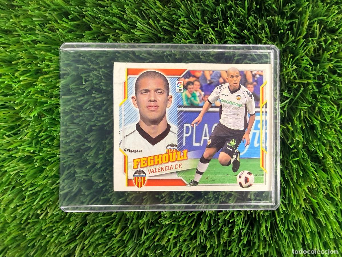 Cromos de f&uacute;tbol: N&ordm; 29 Feghouli &Uacute;ltimos Fichajes Valencia CF Liga Este 10 11