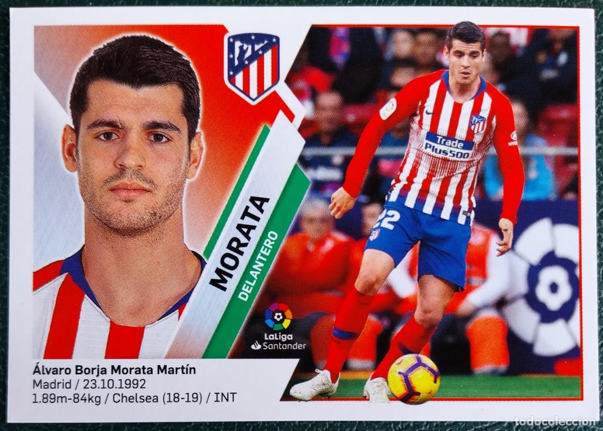 Cromos de f&uacute;tbol: 14 MORATA ATLETICO DE MADRID CROMOS ALBUM EDICIONES ESTE 2019 2020 19 20