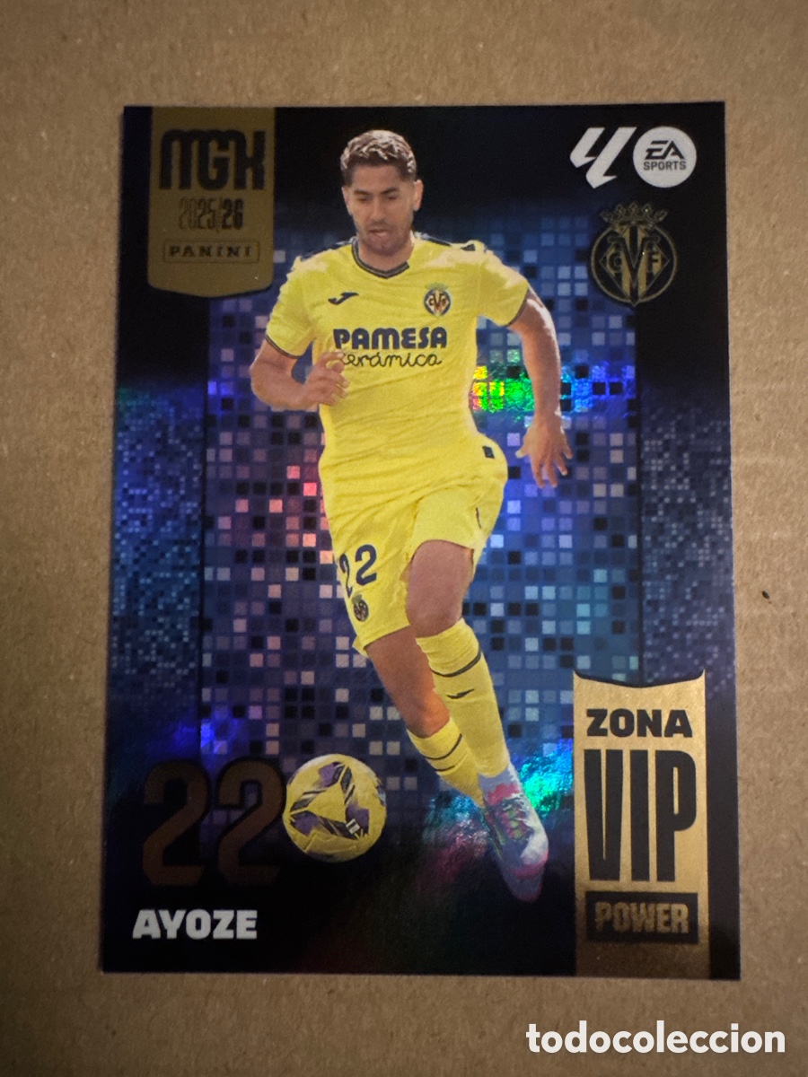 Cromos de f&uacute;tbol: # P388 388 Ayoze Villarreal Zona VIP Power Megacracks 25 26 2025 2026 MGK